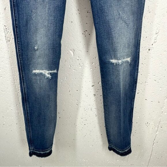 Madewell Women's size 24 High Rise 9”Skinny Distressed Jeans - Picture 5 of 15